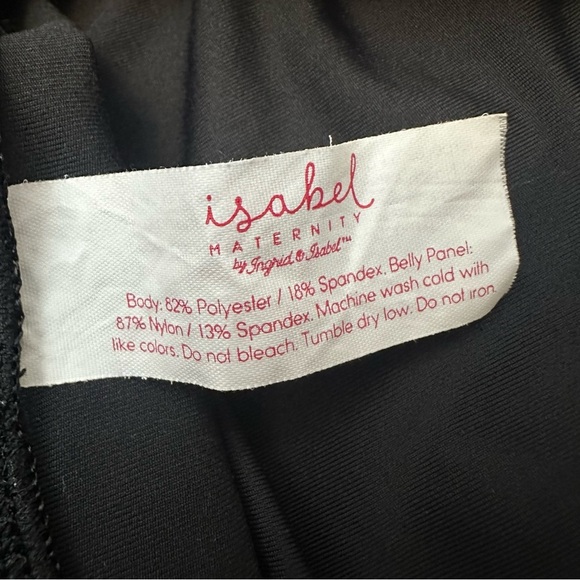 Isabel Maternity by Ingrid & Isabel Black Cropped Leggings size L - Picture 6 of 6